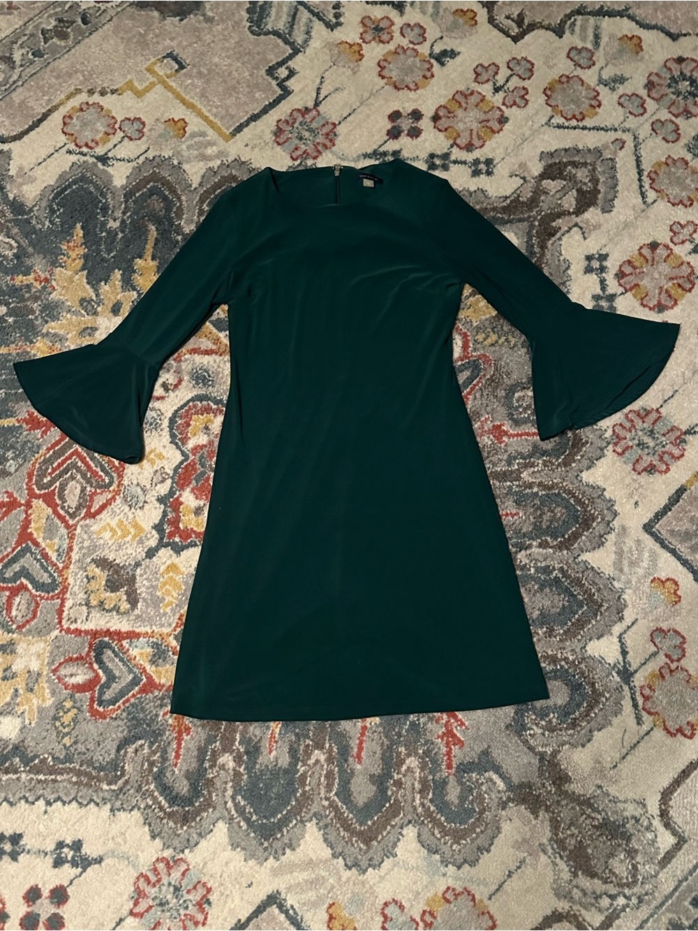 Women's Tommy Hilfiger Emerald Green Bell-Sleeve Dress Size 4